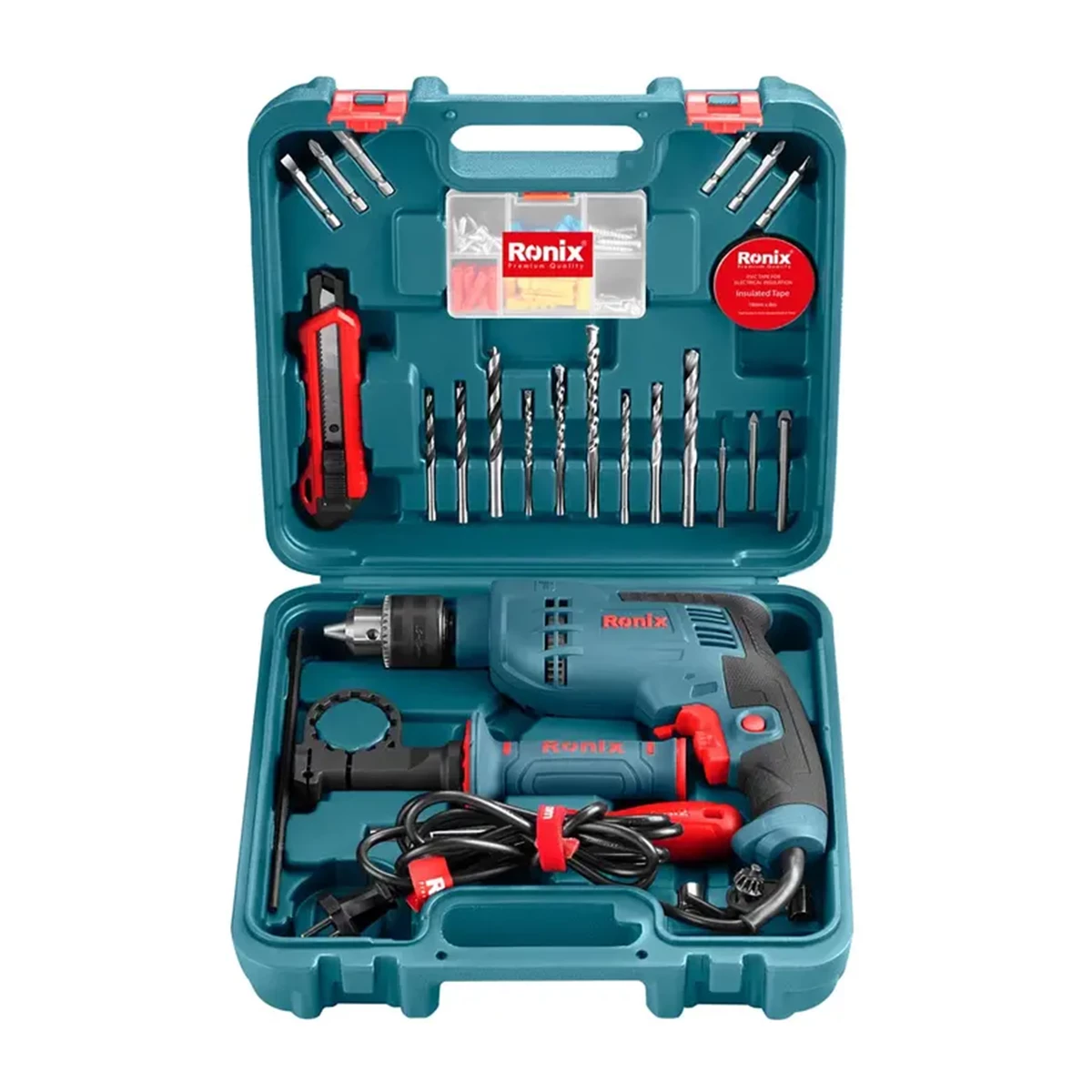 ست دریل برقی رونیکس 33 عددی مدل RS-0008-چند رنگ 
