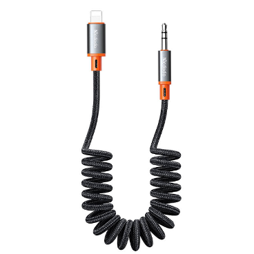 مبدل فنری لایتنینگ به AUX برند مک دودو مدل CA-0890-مشکی