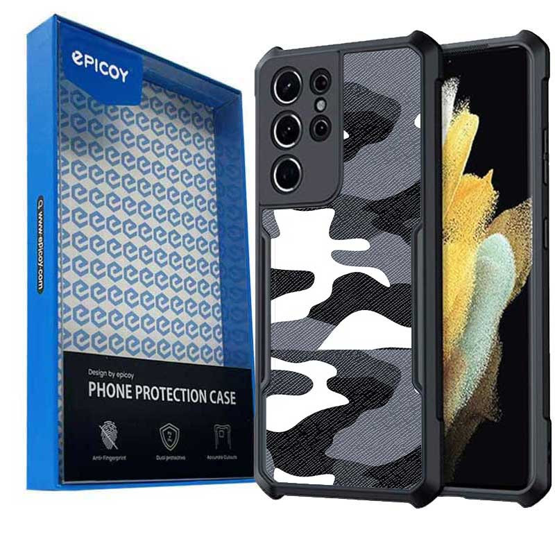 کاور گوشی سامسونگ Galaxy S21 Ultra اپیکوی مدل Xundd Camouflage-سبز ارتشی