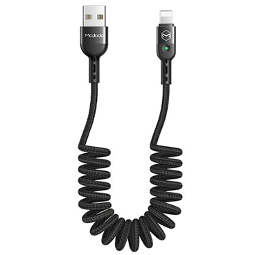  کابل فنری لایتنینگ مک دودو مدل CA-6410 طول 1.8 متر-مشکی