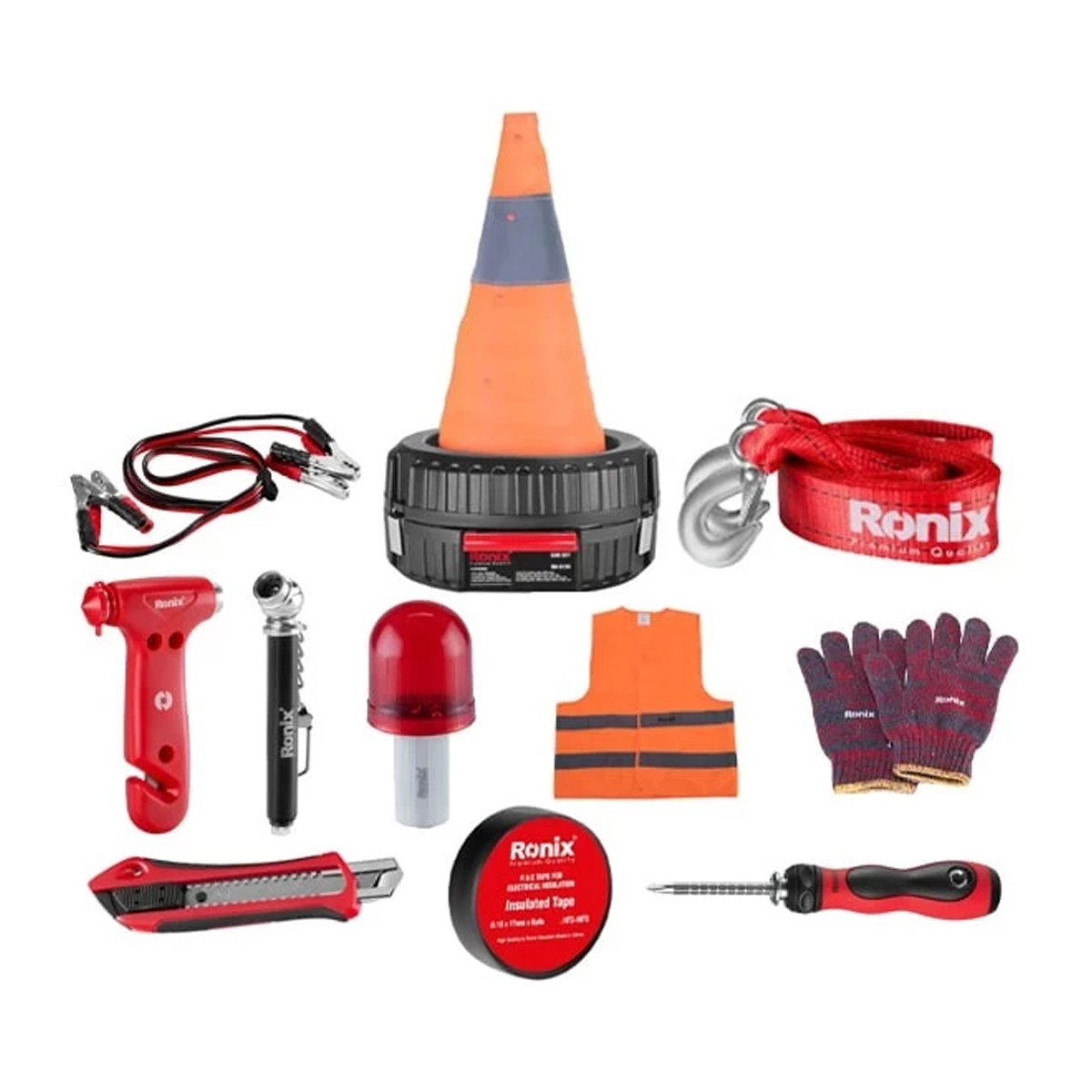 مجموعه 14 عددی ابزار خودرو رونیکس مدل RH-9199-چند رنگ 