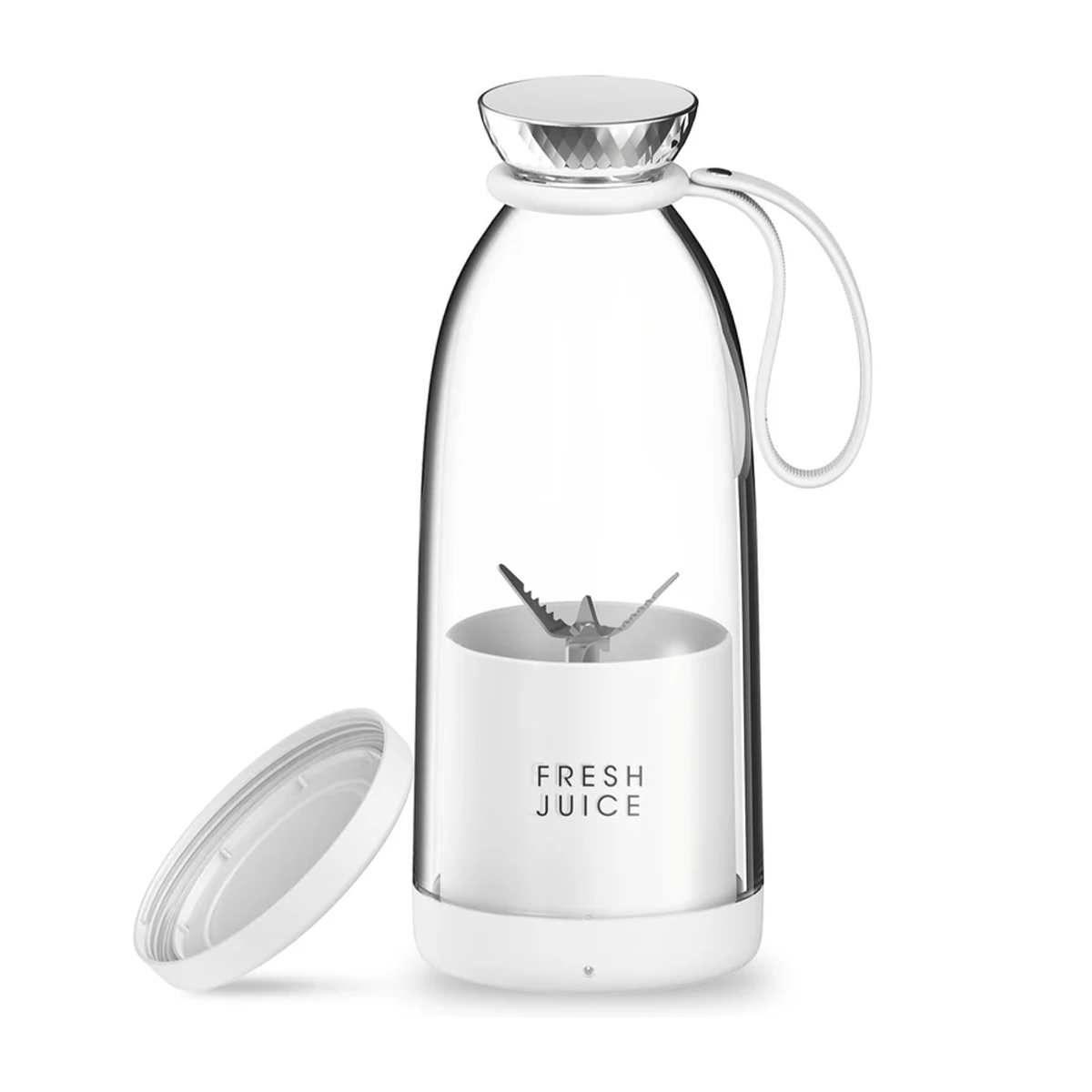 شیکر شارژی فرش جویس مدل Fresh Juice Bottle Blender Plus 500ml-سفید