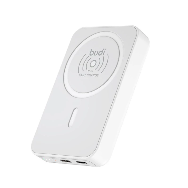 پاوربانک بودی مدل PB081W ظرفیت 10000 میلی آمپر ساعت-سفید