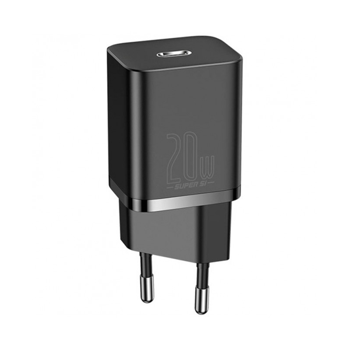شارژر دیواری باسئوس مدل Super Si quick charger 1C 20W EU توان 2۰ وات-مشکی