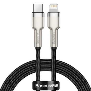 کابل تبدیل USB-C به لایتنینگ باسئوس مدل CATLJK-B02 طول 2 متر-مشکی