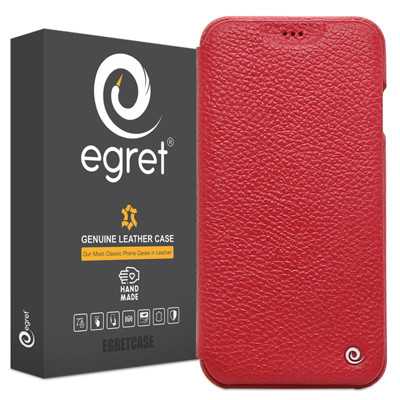 کیف کلاسوری گوشی اپل iPhone XR اگرت مدل Floater چرمی-قهوه ای روشن