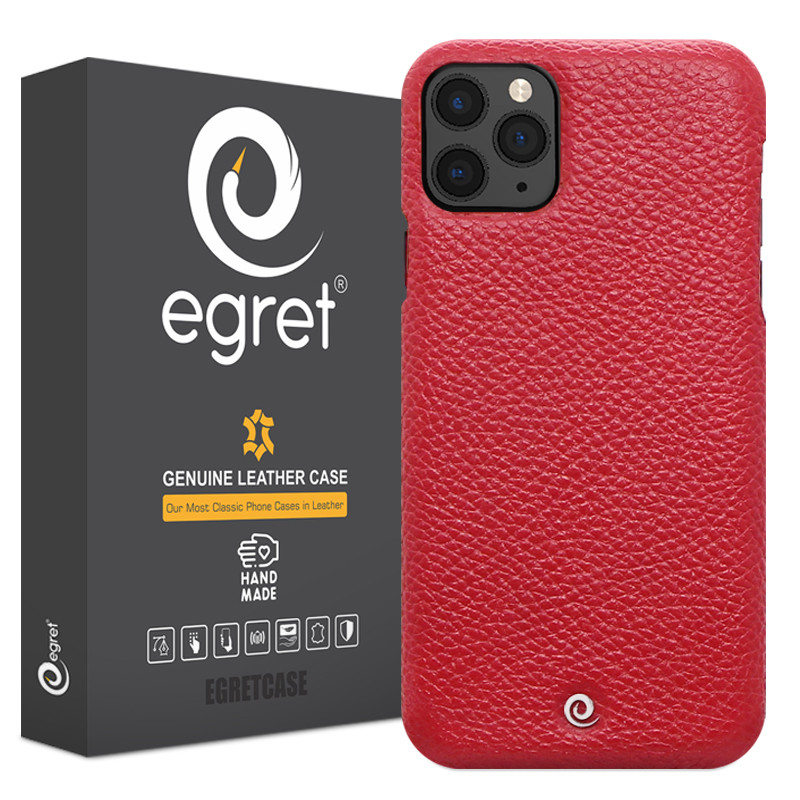 کاور گوشی موبایل اپل iPhone 11 Pro اگرت مدل Floater چرمی-قرمز