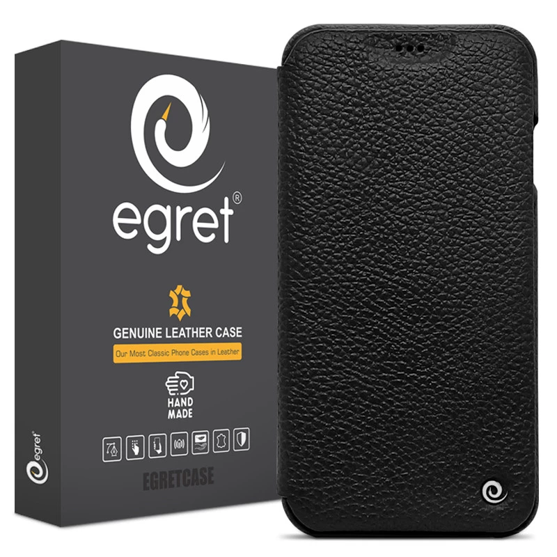 کیف کلاسوری گوشی اپل iPhone X - Xs اگرت مدل Floater چرمی-قهوه ای روشن