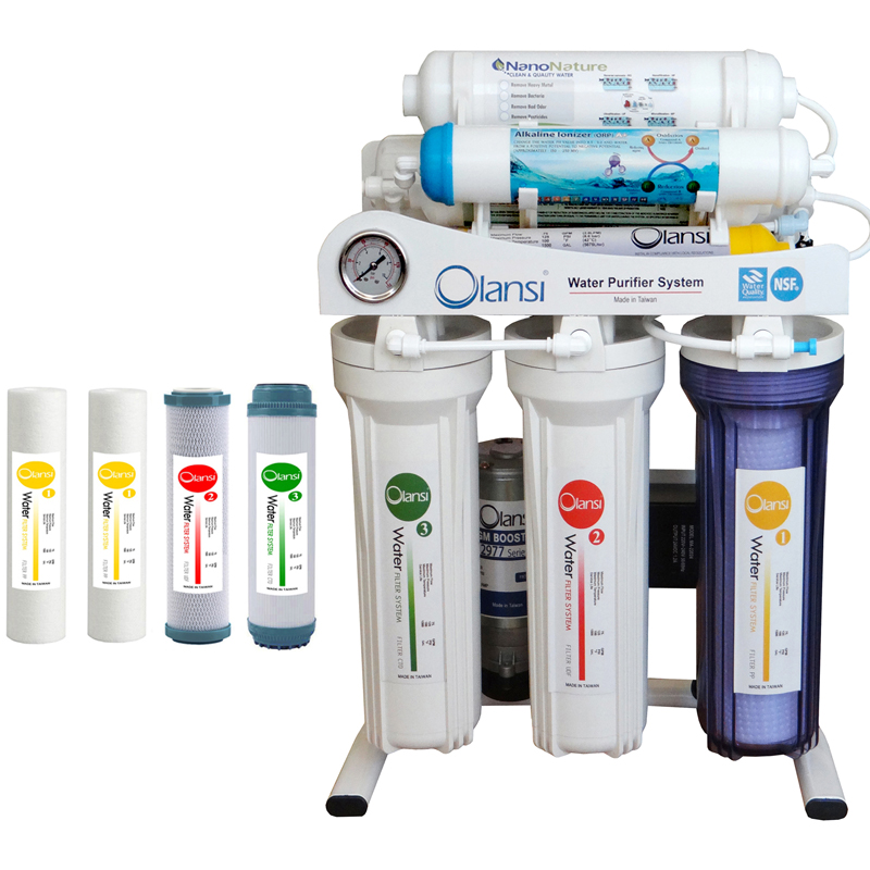 دستگاه تصفیه کننده آب اولانسی مدل REVERSE OSMOSIS - AT8300 به همراه فیلتر مجموعه 3 عددی
