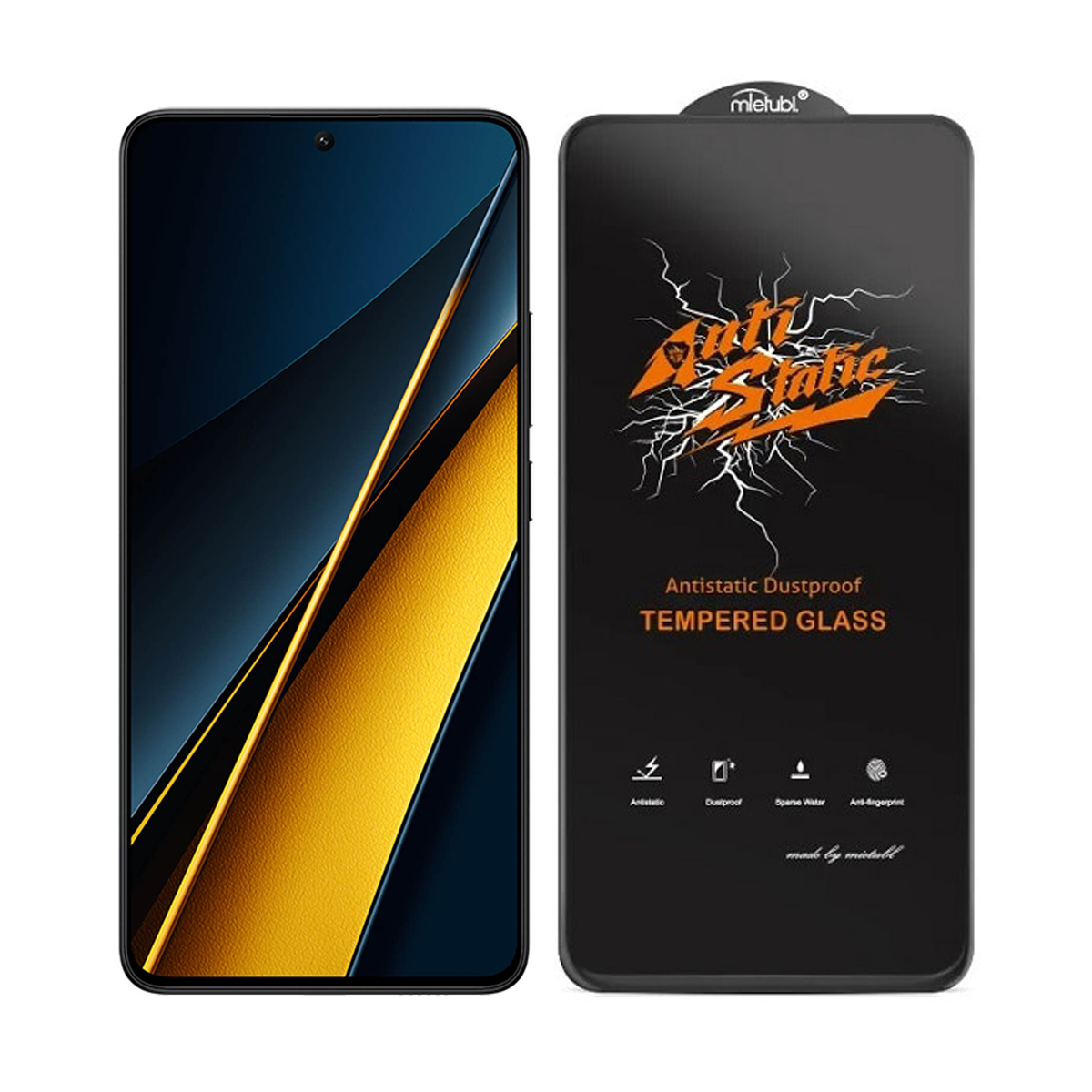 گلس گوشی پوکو X6 Pro مدل Anti Static-مشکی