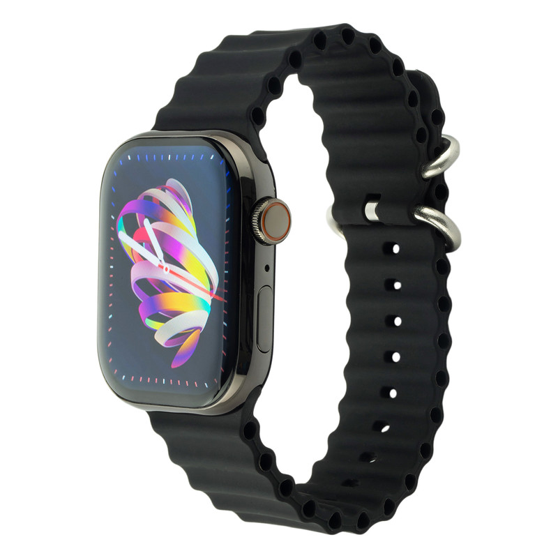 ساعت هوشمند بنیوس مدل S8 Watch Pro 45mm-بدنه مشکی بند مشکی