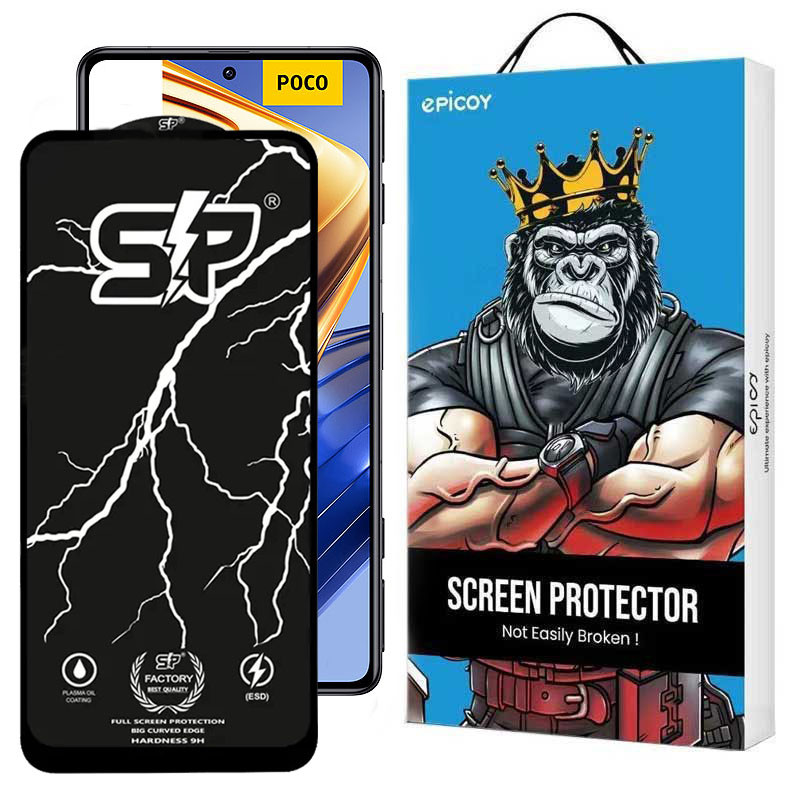 محافظ صفحه نمایش گوشی شیائومی Poco F5 Pro- F5- F4 GT-F3 GT- F4- F3 اپیکوی مدل SP Factory-بی رنگ شفاف محافظ صفحه نمایش گوشی شیائومی Poco F5 Pro- F5- F4 GT-F3 GT- F4- F3 اپیکوی مدل SP Factory-بی رنگ شفاف