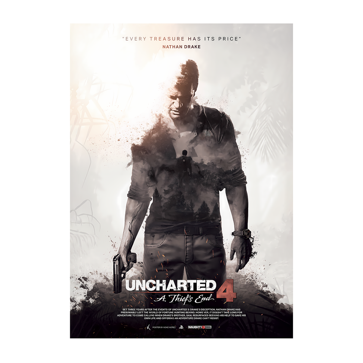 متال پوستر گیمینگ آنچارتد Uncharted کد N201 متال پوستر گیمینگ آنچارتد Uncharted کد N201