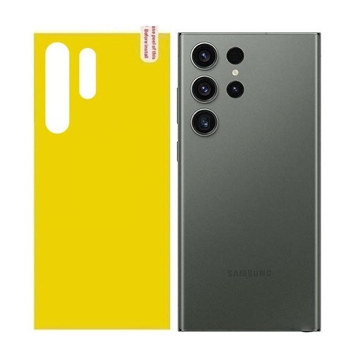 محافظ پشت صفحه گوشی سامسونگ S24 -بی رنگ شفاف محافظ پشت صفحه گوشی سامسونگ S24 -بی رنگ شفاف