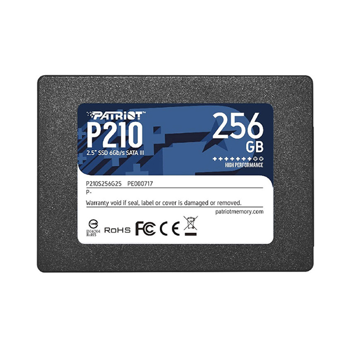 هارد اس اس دی اینترنال پاتریوت مدل P210 Sata III ظرفیت 256 گیگابایت-مشکی هارد اس اس دی اینترنال پاتریوت مدل P210 Sata III ظرفیت 256 گیگابایت-مشکی