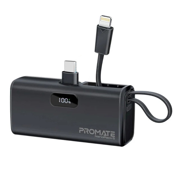 پاوربانک پرومیت مدل NANOPACK-5 ظرفیت 5000 میلی آمپرساعت