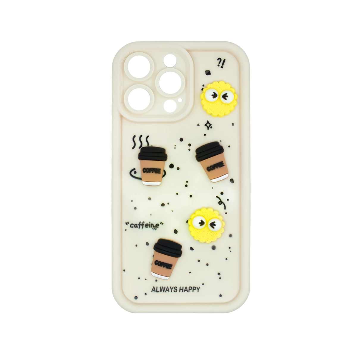 قاب گوشی اپل iPhone 15 Pro Max مدل Solid Hapal-کرم