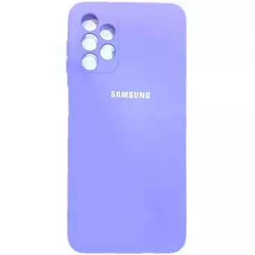  کاور سیلیکونی محافظ لنزدار مناسب برای گوشی موبایل سامسونگ مدل Galaxy A23 4G-بنفش