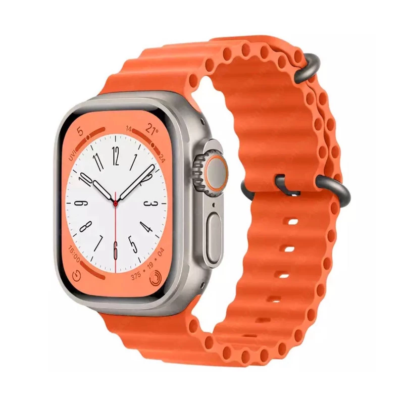 بند اپل واچ 42-44-45 میلی متری مدل Ocean-سرمه‌ای