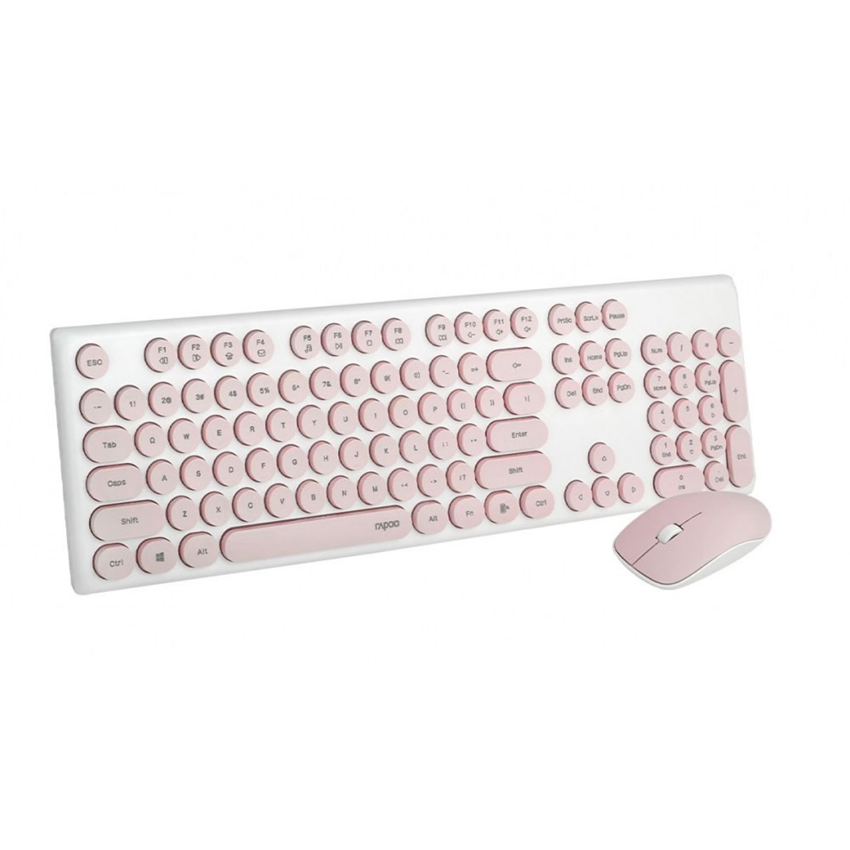 کیبورد و ماوس بی سیم رپو مدل X260S-صورتی