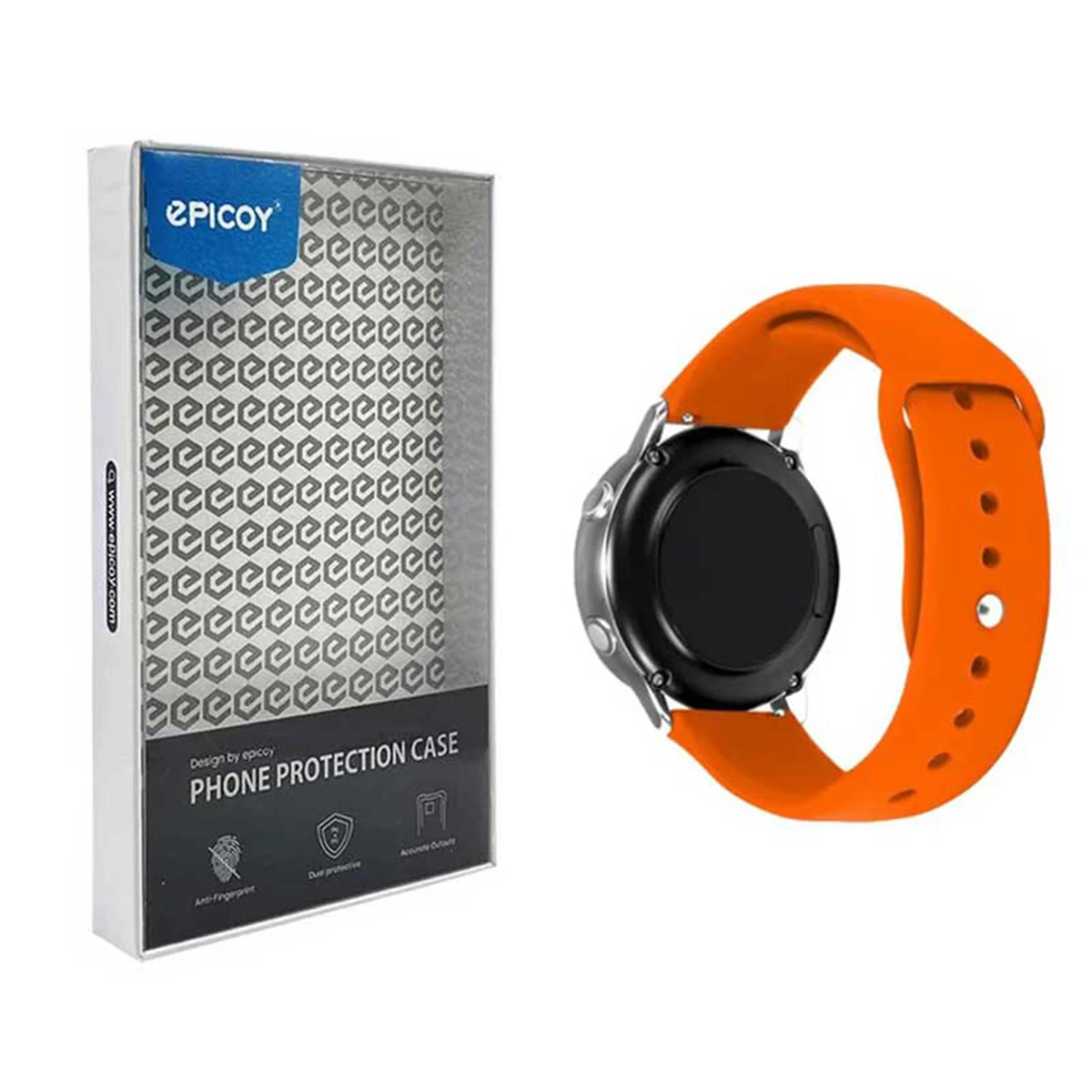 بند ساعت هوشمند سامسونگ Galaxy Watch 22mm اپیکوی مدل SiliconBand-قرمز