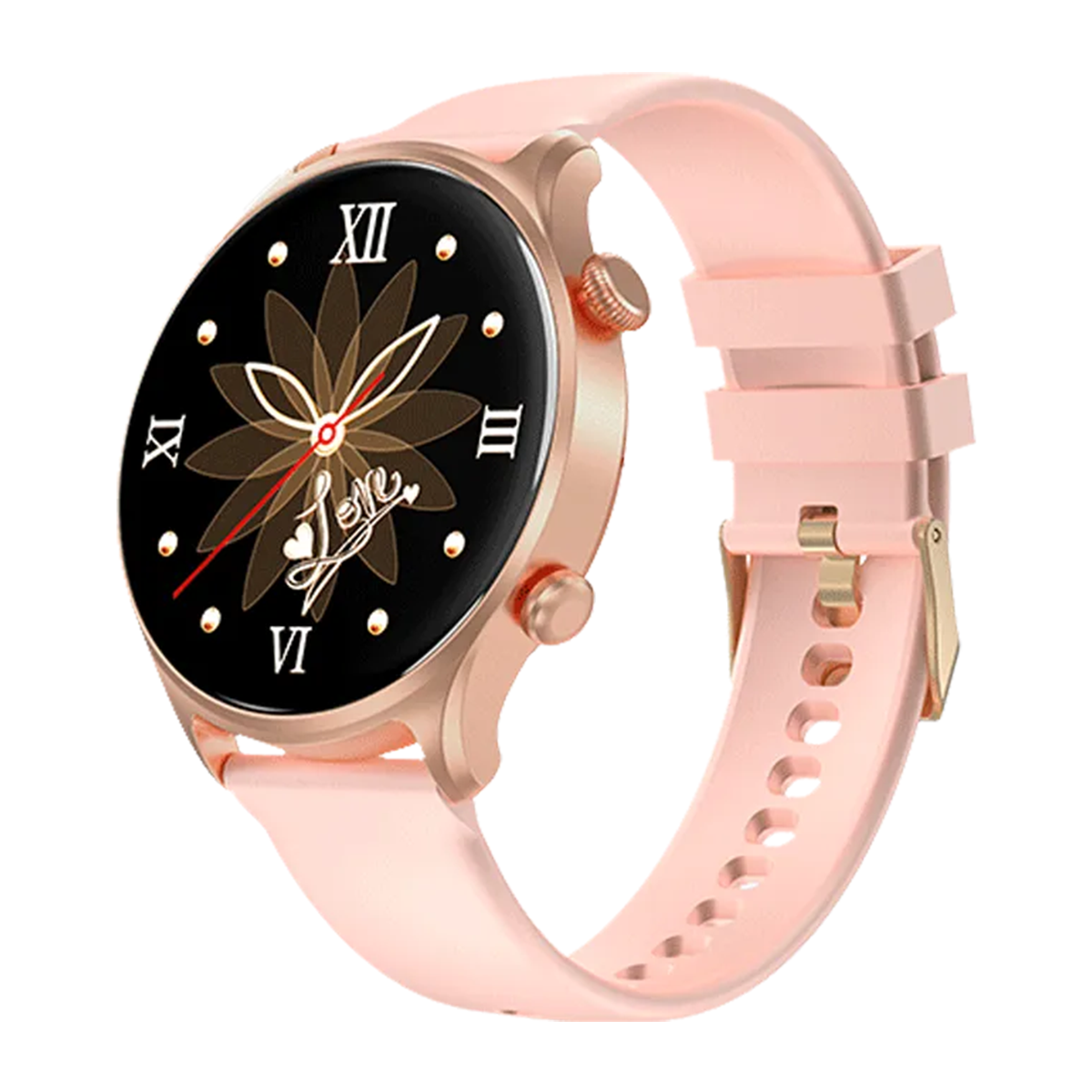 ساعت هوشمند ریورسانگ مدل Motive 7C SW71-بدنه رزگلد بند صورتی