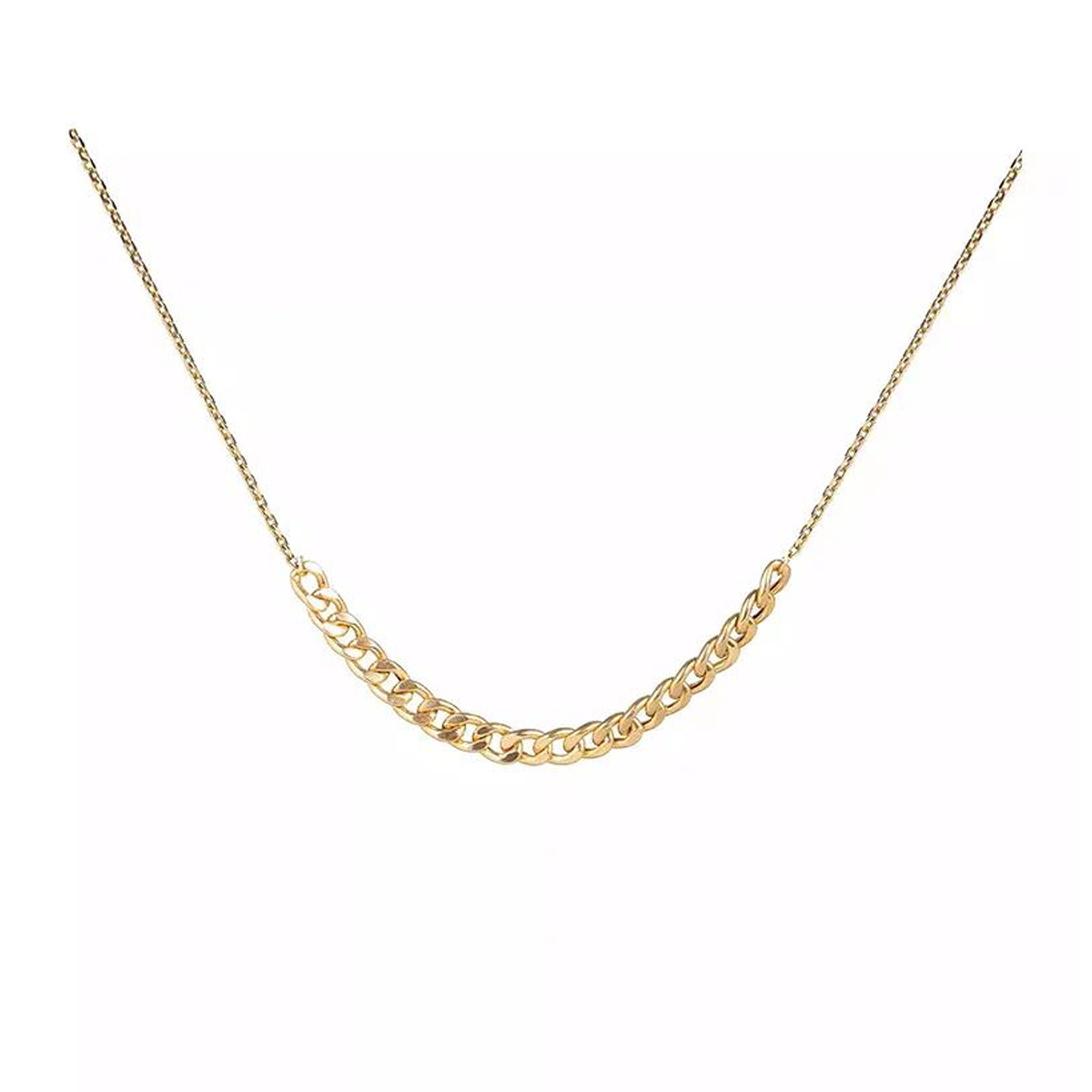 گردنبند طلا زنانه طرح کارتیر فلامینگو رسا قو طلایی کد N036138-2.20