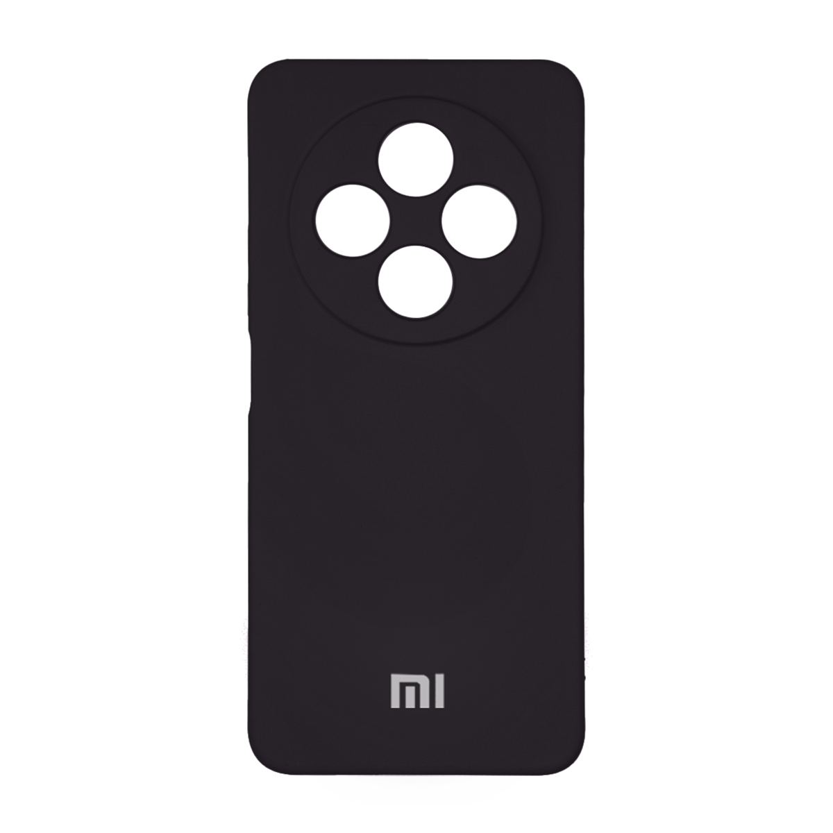 کاور گوشی شیائومی Redmi 14C مدل سیلیکونی محافظ لنزدار-سرمه‌ای