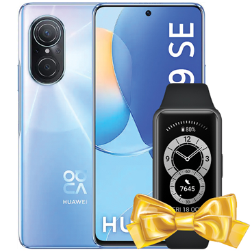 گوشی موبايل هواوی مدل Nova 9 SE ظرفیت 128 گیگابایت- رم 8 گیگابایت به همراه ساعت هوشمند هواوی مدل Band 6