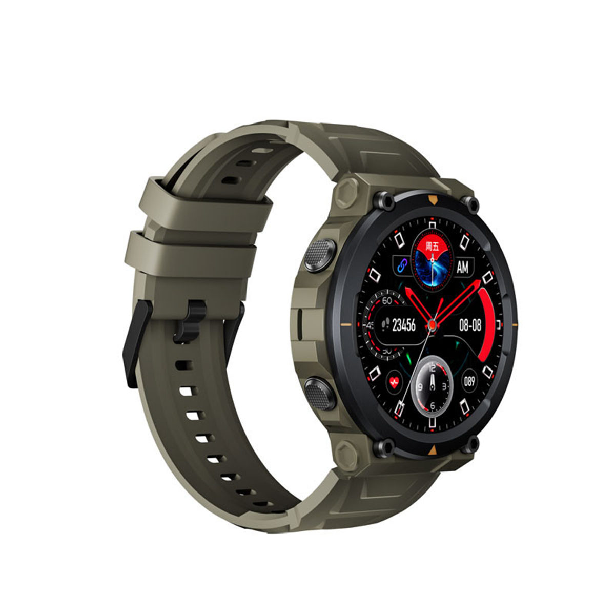 ساعت هوشمند پرووان مدل PWS16-بدنه سبز بند سبز