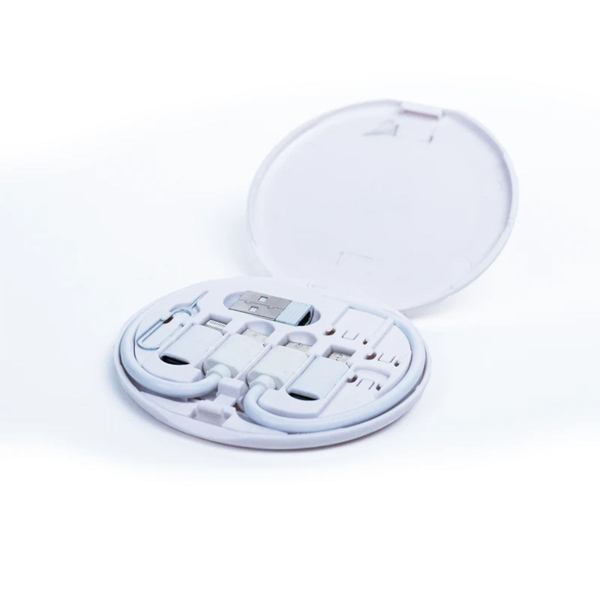 کابل تبدیل USB-C به USB-C - لایتنینگ - USB - micro-USB فوربری مدل RC190 طول 0.23 متر-سفید