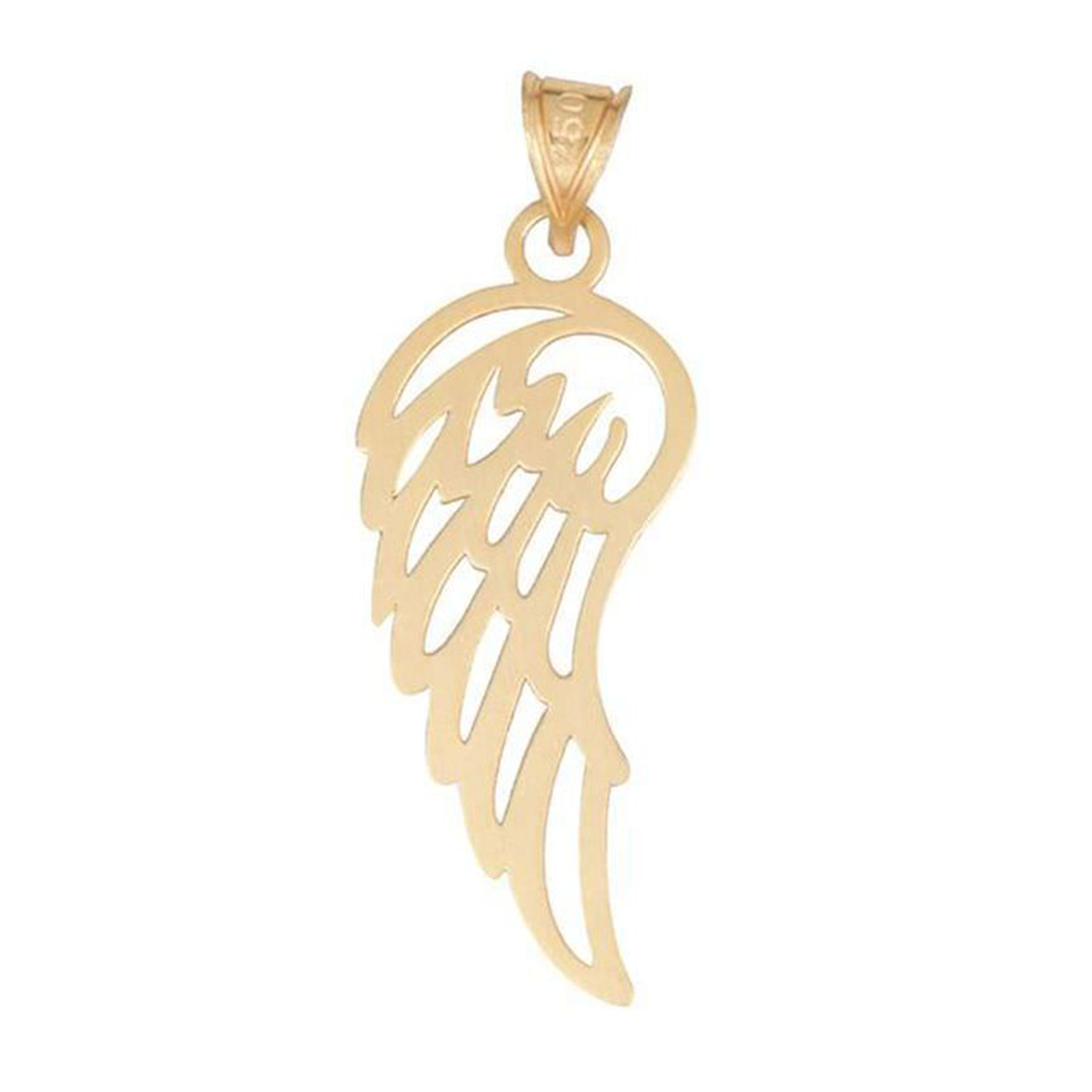 آویز طلا زنانه طرح بال فرشته قو طلایی کد P011770-0.60