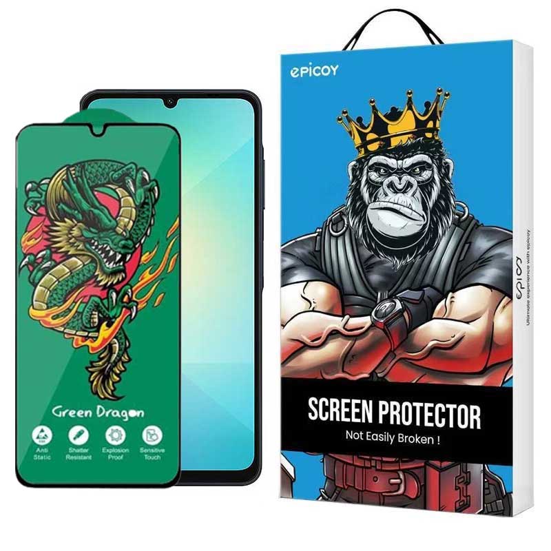 محافظ صفحه نمایش اپیکوی مدل Green Dragon ExplosionProof مناسب برای گوشی موبایل سامسونگ Galaxy A06/A06s/A05s/A05/F05 محافظ صفحه نمایش اپیکوی مدل Green Dragon ExplosionProof مناسب برای گوشی موبایل سامسونگ Galaxy A06/A06s/A05s/A05/F05