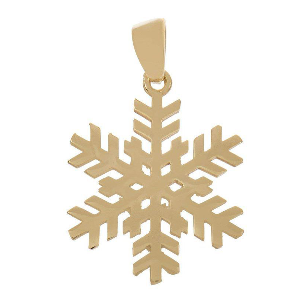 آویز طلا زنانه طرح برف مشبک قو طلایی کد P012872-0.60