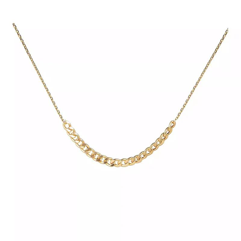 گردنبند طلا زنانه طرح کارتیر فلامینگو رسا قو طلایی-1.00