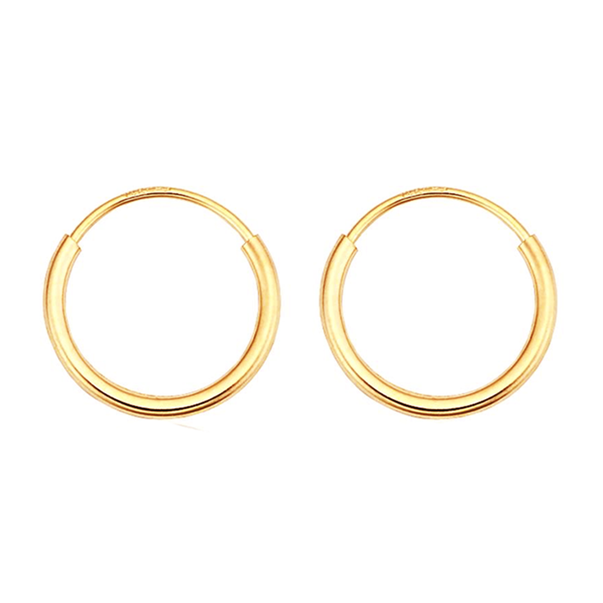 گوشواره طلا زنانه طرح حلقه ای سارا هماتیت گلد کد 130488