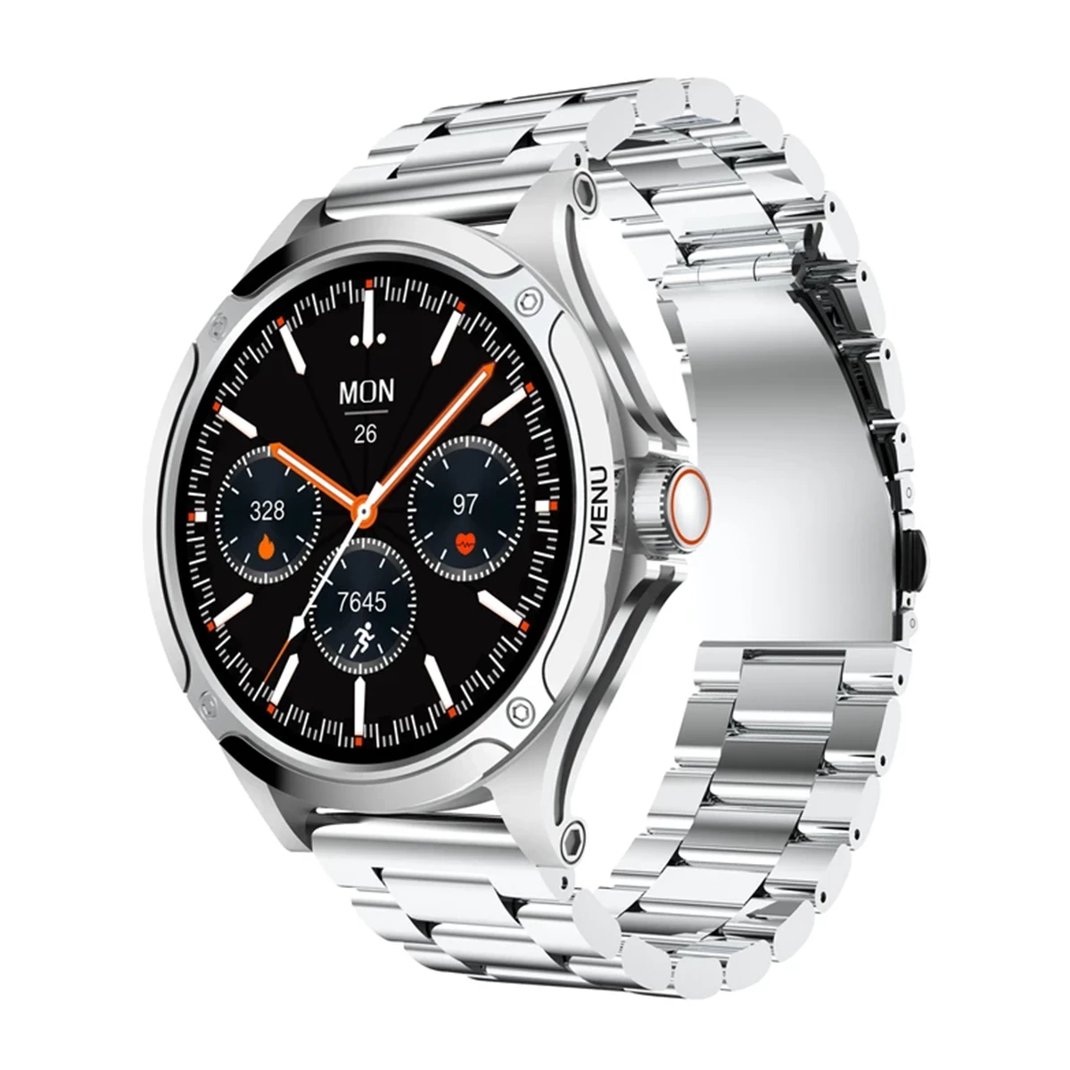 ساعت هوشمند تی سی اچ مدل HD2 3D Hero2-بدنه خاکستری بند خاکستری