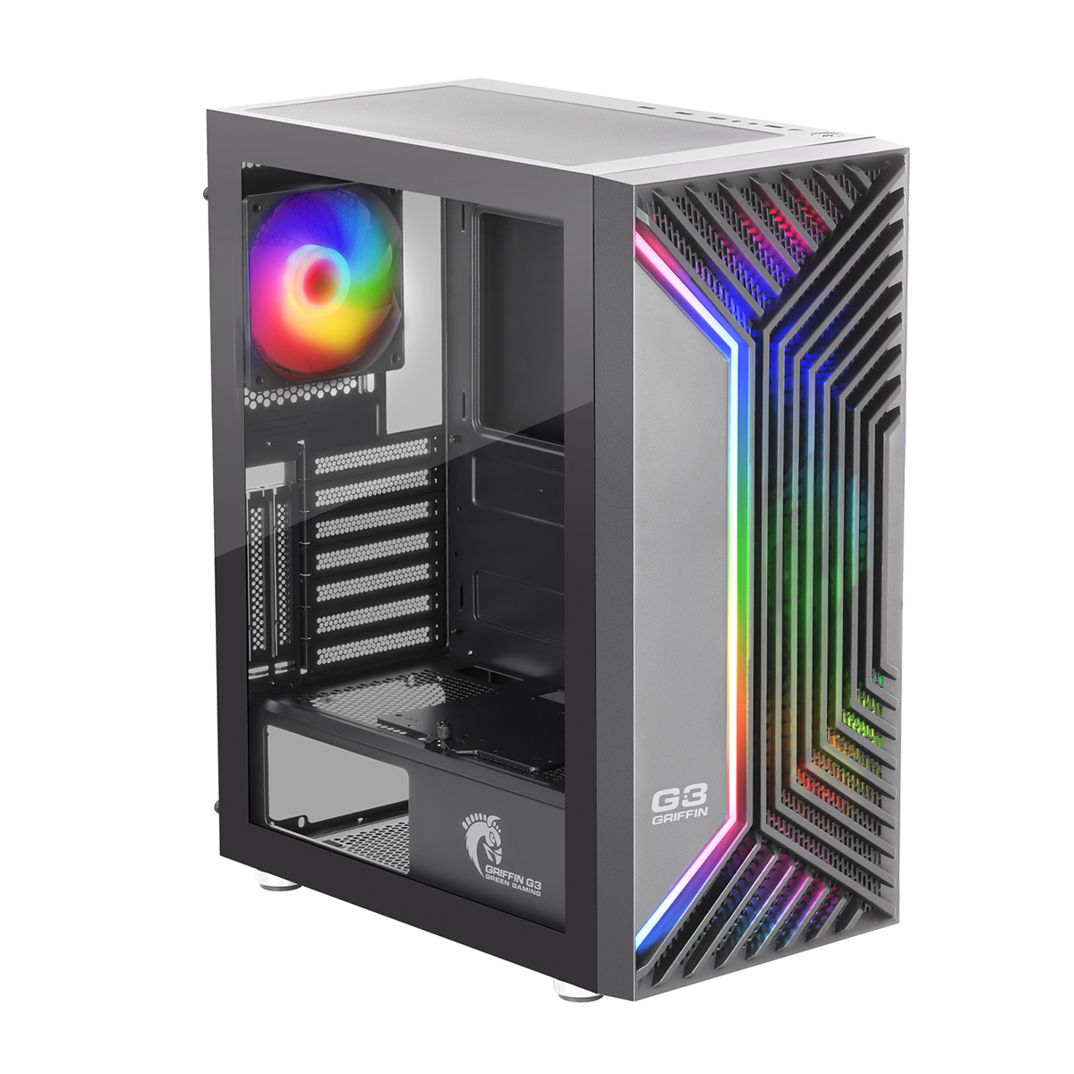 کیس کامپیوتر گرین مدل GRIFFIN G3 Plus مخصوص بازی