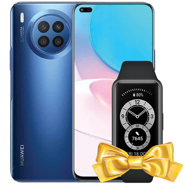 گوشی موبايل هواوی مدل Nova 8i دو سیم‌ کارت - ظرفیت 128 گیگابایت - رم 8 گیگابایت - بهمراه مچ بند هوشمند هواوی Band 6