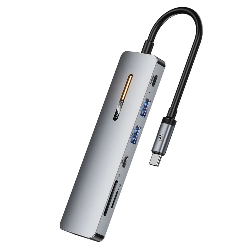هاب USB-C توکی 7 پورت مدل TQ-HUB01A7