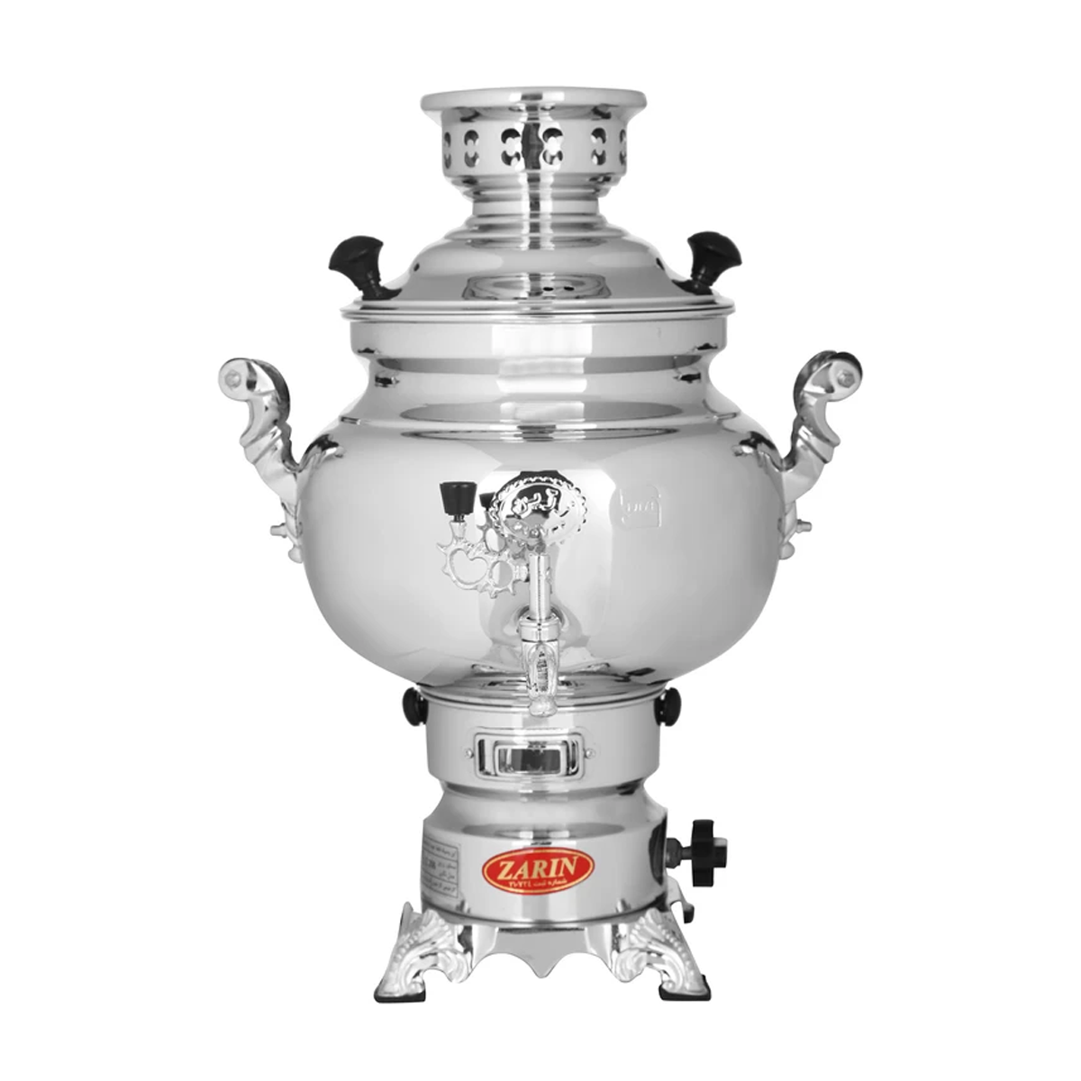 سماور گازی زرین مدل دینا کد 204 ظرفیت 6 لیتر-استیل سماور گازی زرین مدل دینا کد 204 ظرفیت 6 لیتر-استیل