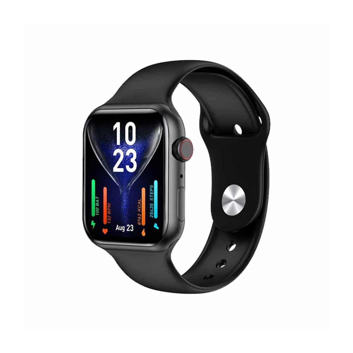 ساعت هوشمند مدل WS-83 Max-بدنه تیتانیوم بند مشکی