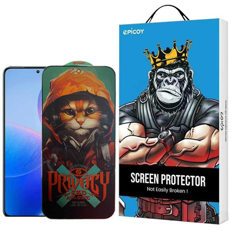 محافظ صفحه نمایش حریم شخصی اپیکوی مدل Privacy Hoodie Cat مناسب برای گوشی موبایل شیائومی Redmi K70 Pro / K70 / K70E