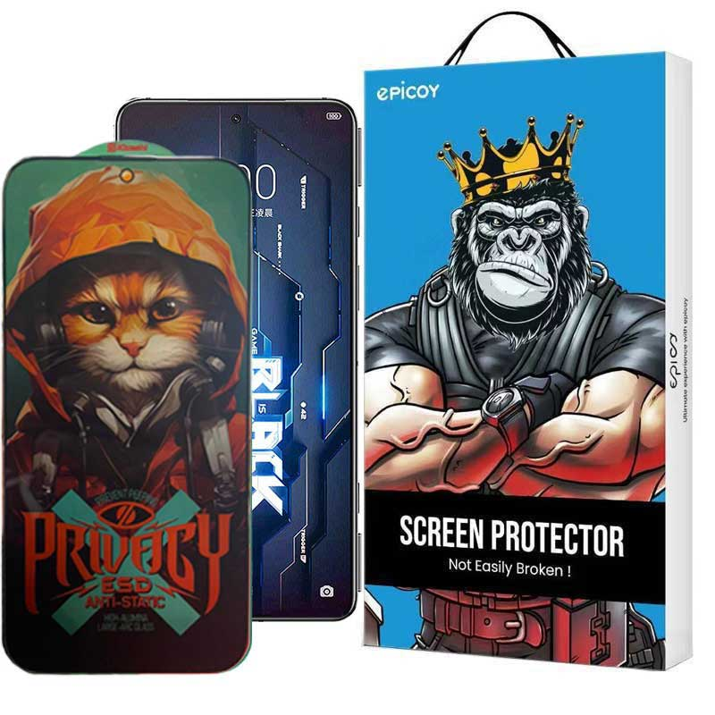 محافظ صفحه نمایش حریم شخصی اپیکوی مدل Privacy Hoodie Cat مناسب برای گوشی موبایل شیائومی Black Shark 5 Pro/5/4Pro/4/3/3S