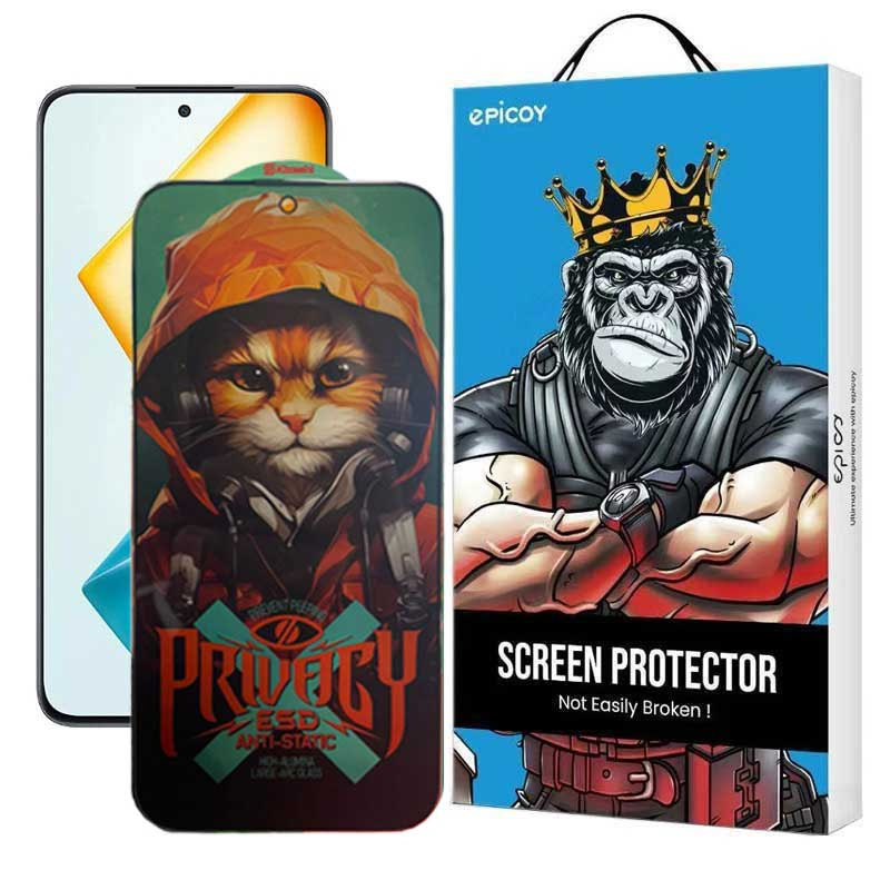 محافظ صفحه نمایش حریم شخصی اپیکوی مدل Privacy Hoodie Cat مناسب برای گوشی موبایل آنر  X8a/ X8b/ X8 4G/ 90 Lite/ 90 GT/ 10X Lite