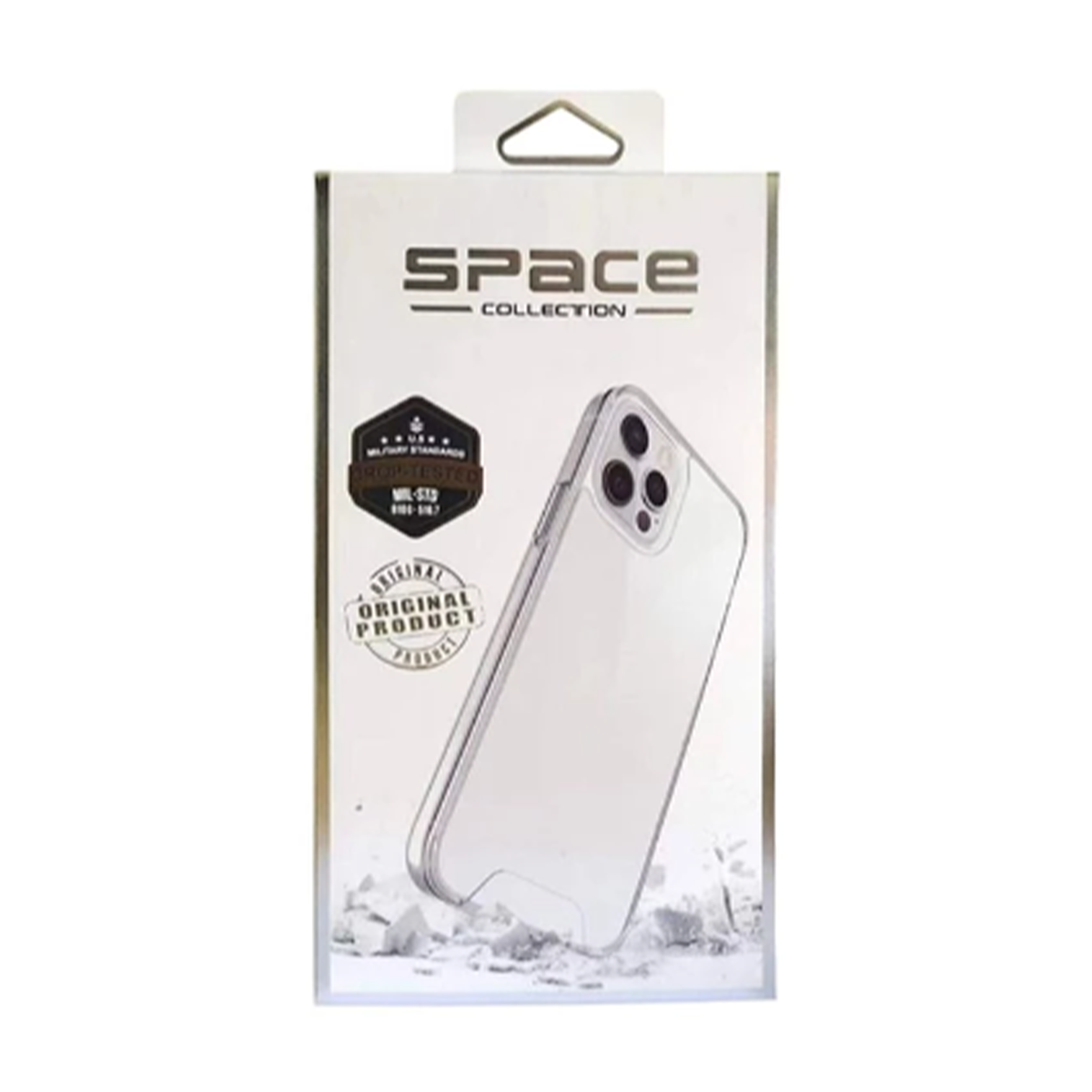 قاب گوشی اپل iPhone 16 مدل اسپیس ژله ای محافظ لنز دار-بی رنگ