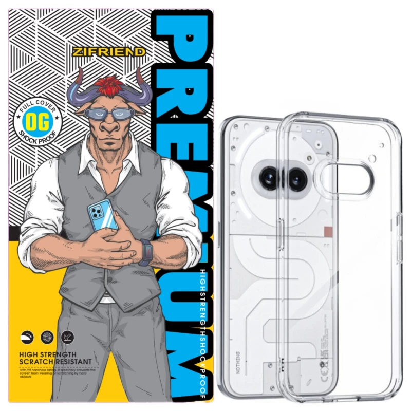 کاور گوشی ناتینگ فون 2a زیفرند مدل ژله ای-بی رنگ شفاف کاور گوشی ناتینگ فون 2a زیفرند مدل ژله ای-بی رنگ شفاف