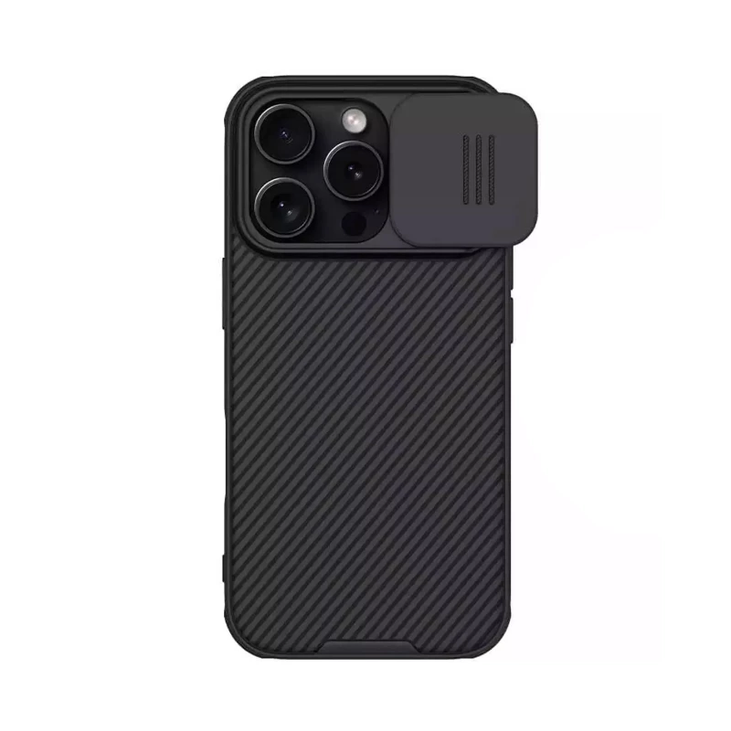 کاور گوشی اپل Iphone 16 Pro نیلکین مد‌ل Camshield Pro-مشکی