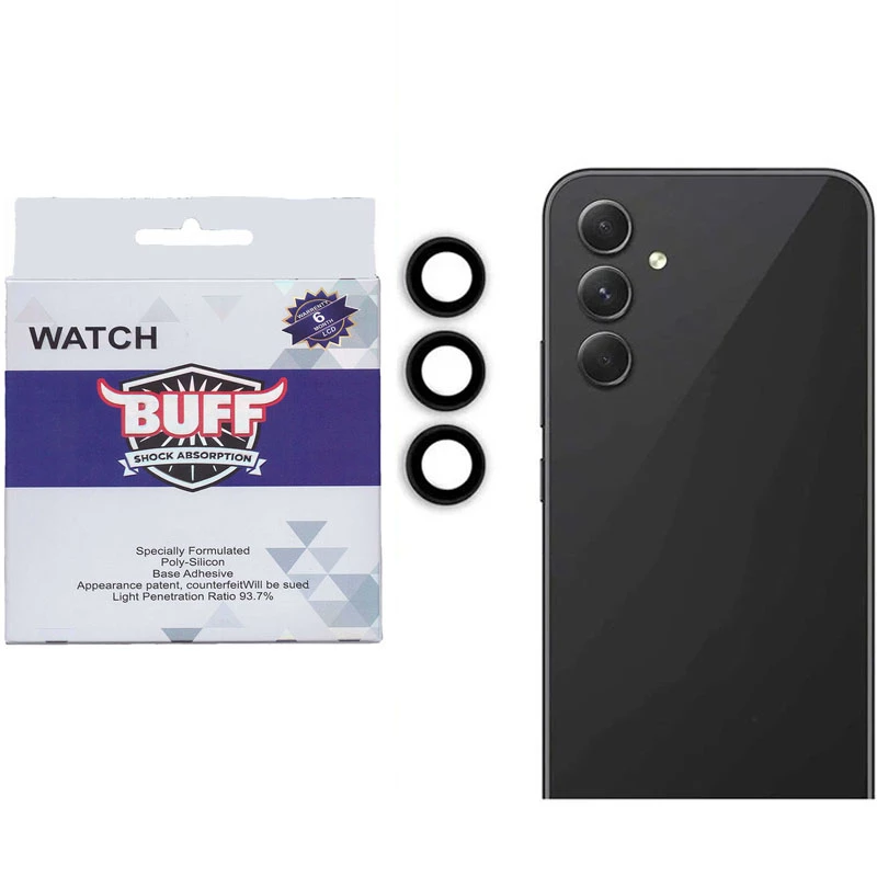 محافظ لنز دوربین گوشی سامسونگ Galaxy S24 FE - A55 - A35 بوف مدل HD-ColorLenz-G -زرد