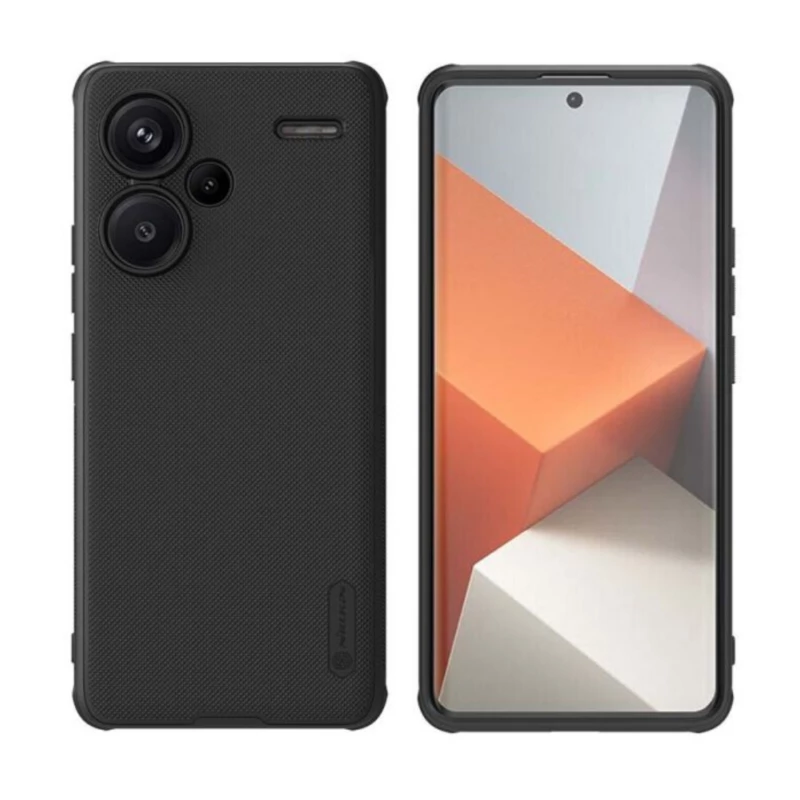 کاور گوشی شیائومی Redmi Note 13 Pro Plus نیلکین مد‌ل Super Frosted Shield Pro -مشکی